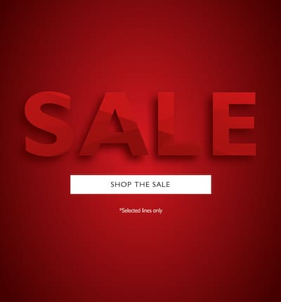 Sale Banner with text Shop The Sale and Selected lines only image