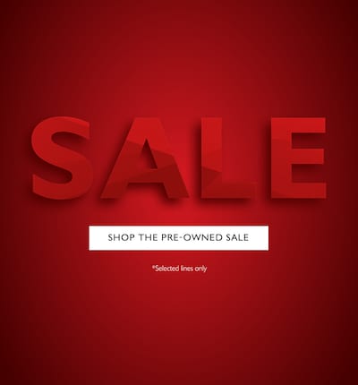 Sale Banner - Shop The Pre-Owned Sale - Selected Lines Only image