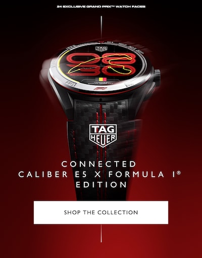 TAG Heuer Banner with text Connected Caliber E5 x Formula 1 Edition - Shop The Collection image