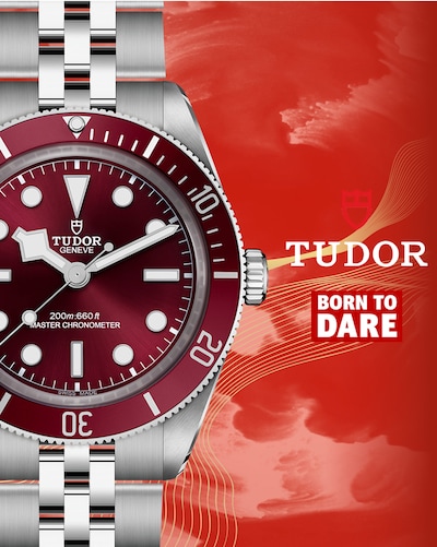 Image of Tudor Black Bay 58 with Tudor and Born to Dare Logo image