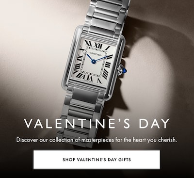 Valentines Day Banner with text Valentine's Day - Discover our collection of masterpieces for the heart you cherish. - Shop Valentine's Day Gifts image