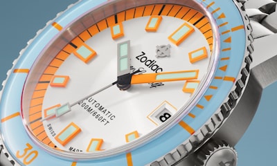Zodiac Super Sea Wolf Compression Diver in orange bezel with white dial image
